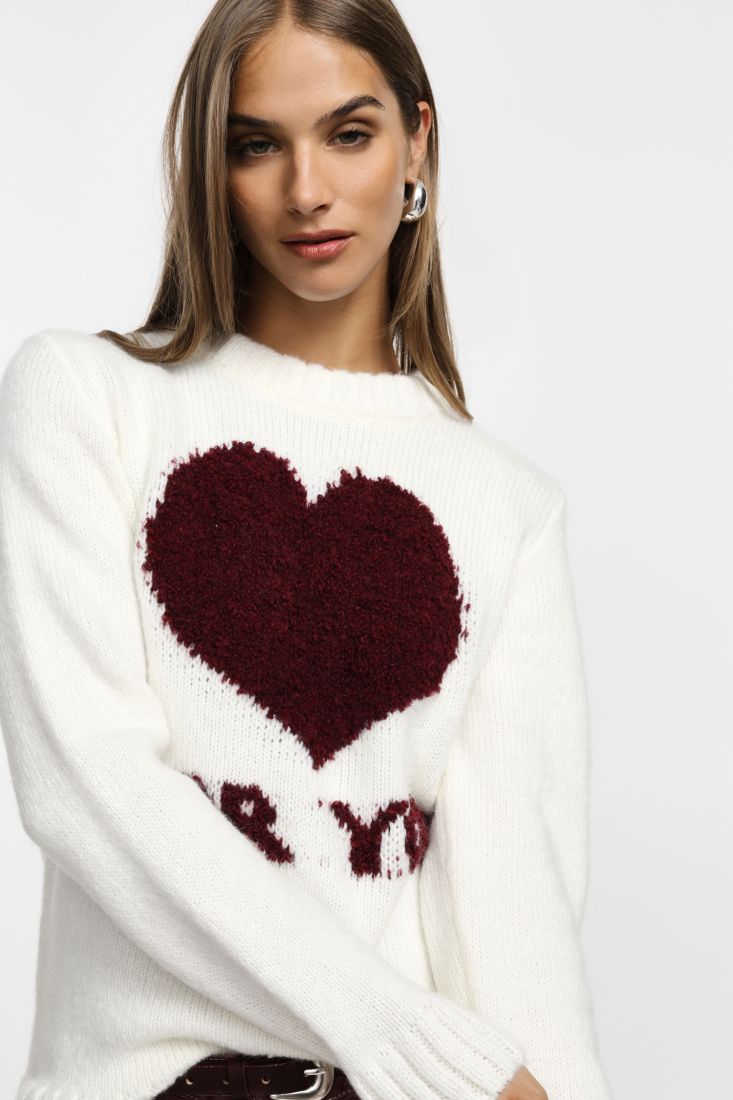 Pullover Please con maniche lunghe stampato