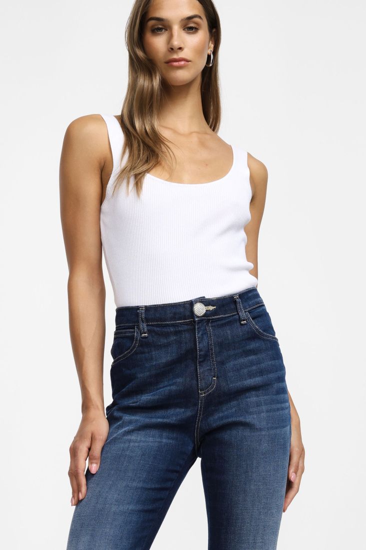 Jeans Please a zampa con vita alta