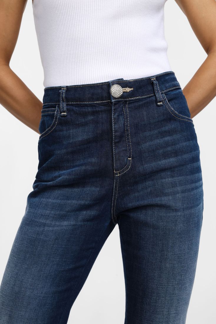 Jeans Please a zampa con vita alta