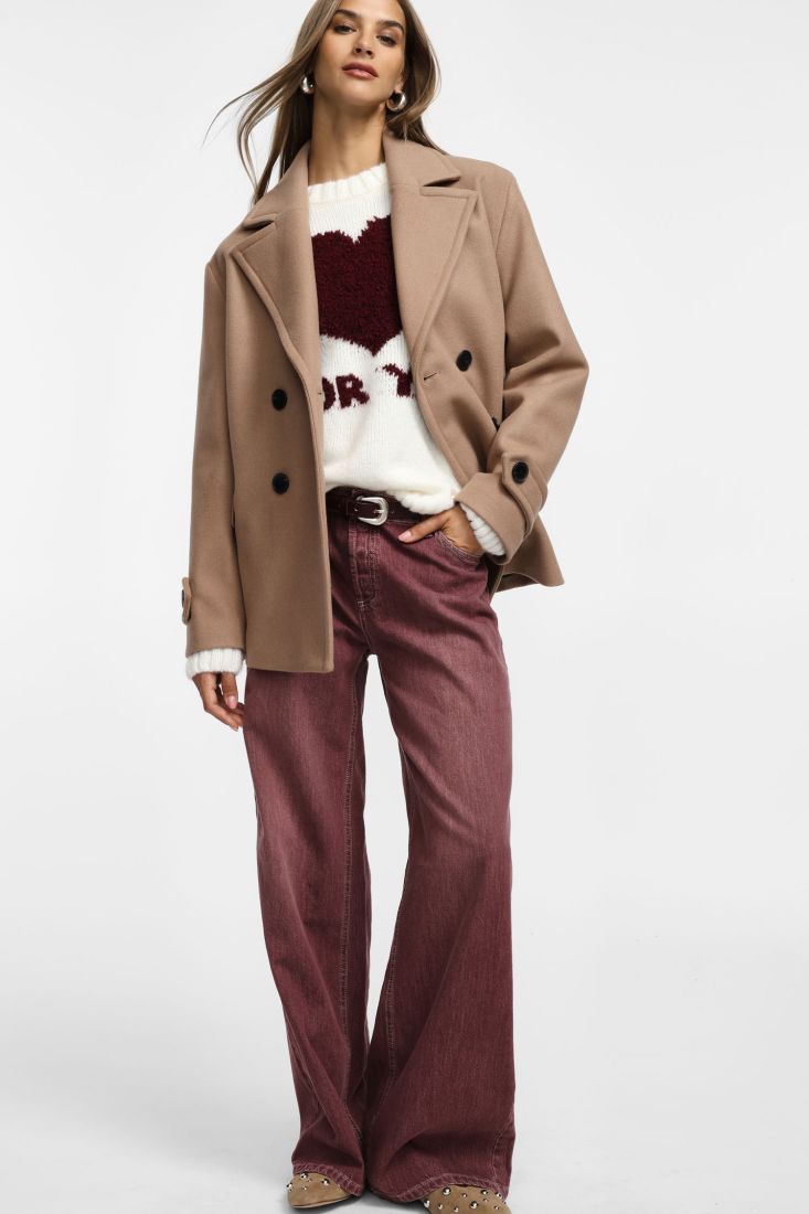 Cappotto Plese corto a doppiopetto