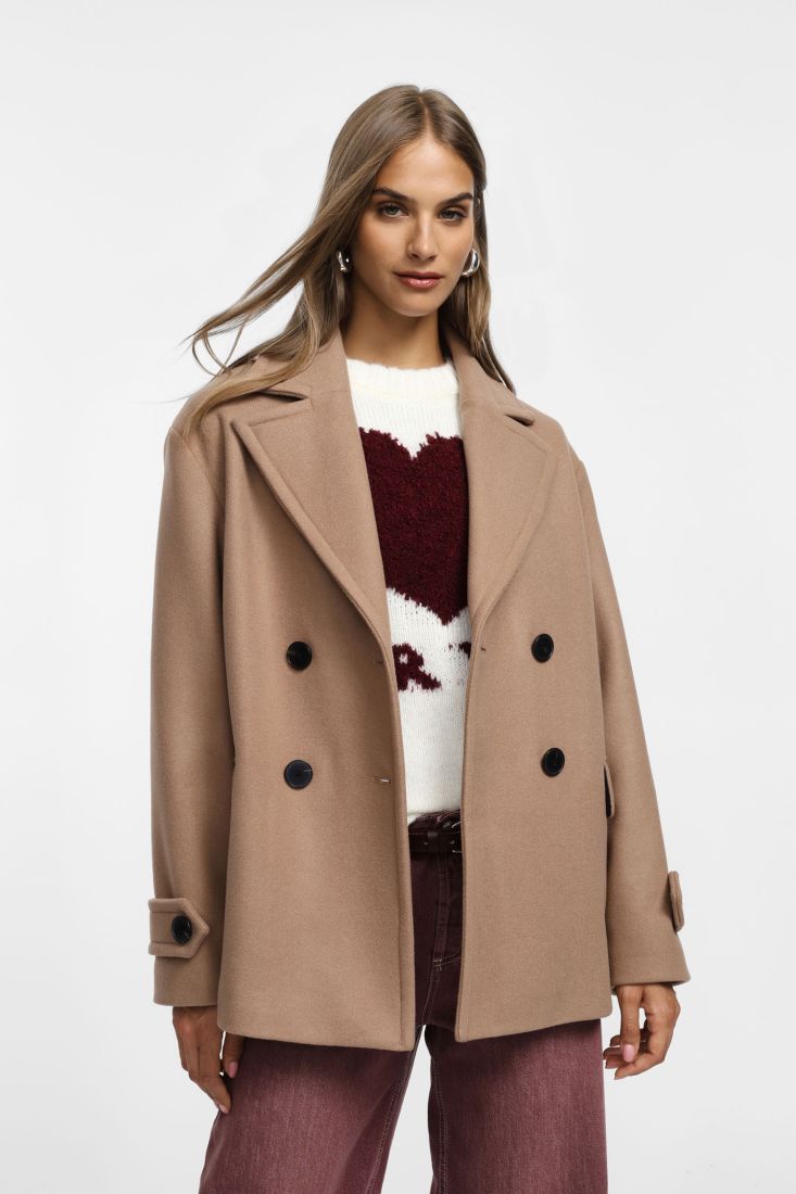 Cappotto Plese corto a doppiopetto