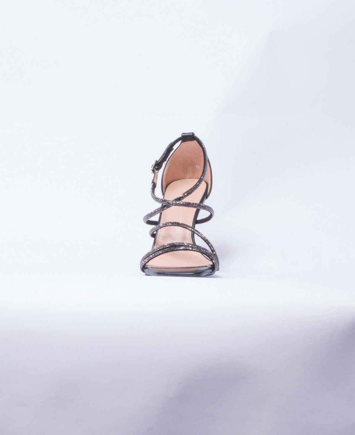 Sandalo con strass - Nero