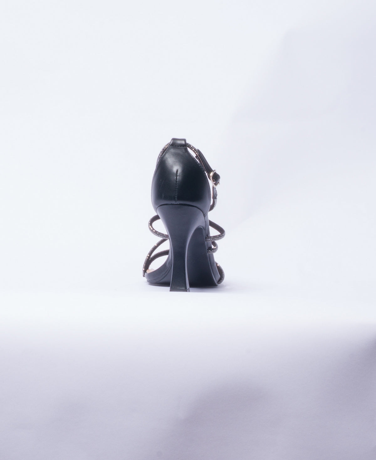 Sandalo con strass - Nero