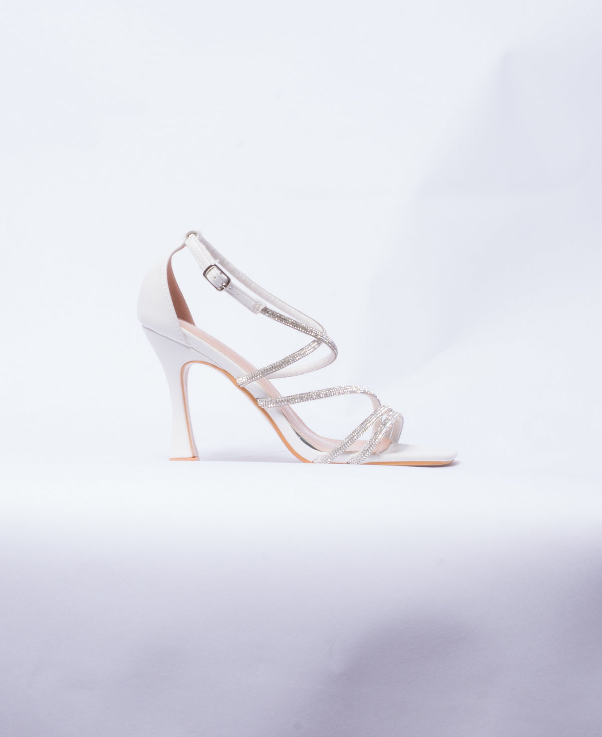 Sandalo con strass - Bianco