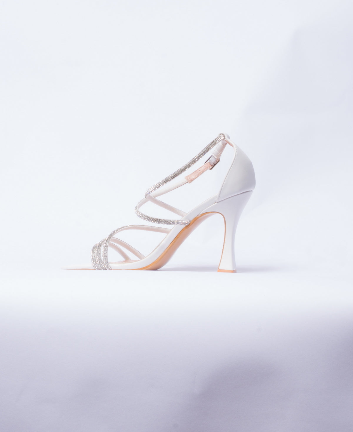 Sandalo con strass - Bianco