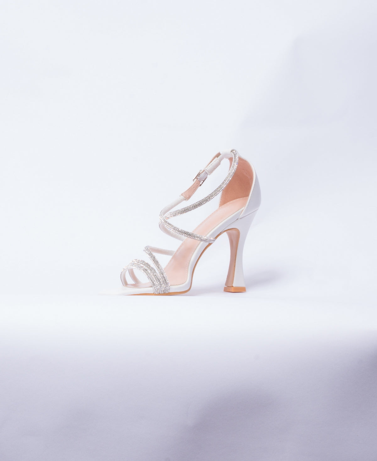 Sandalo con strass - Bianco