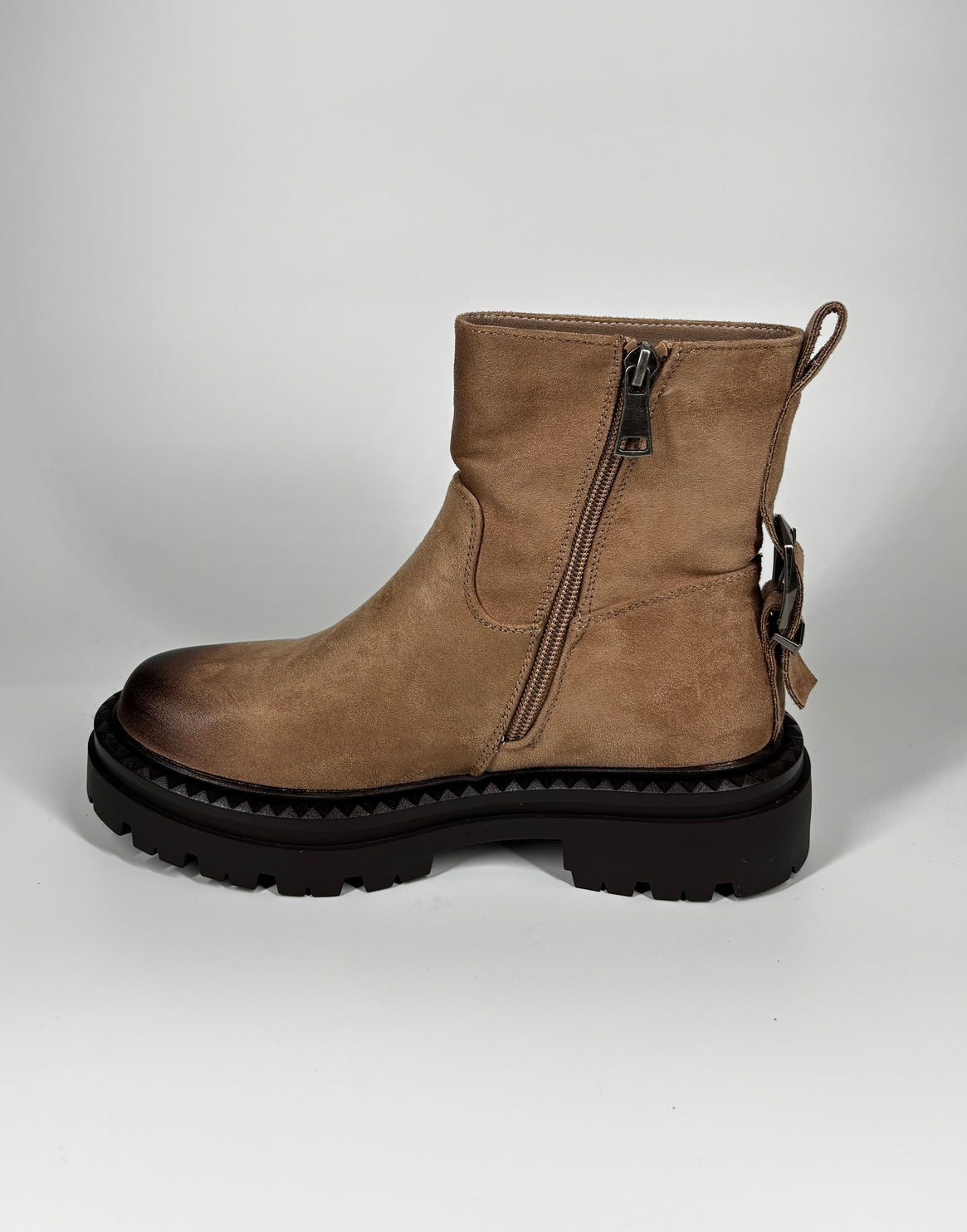 Stivaletto in camoscio - Beige