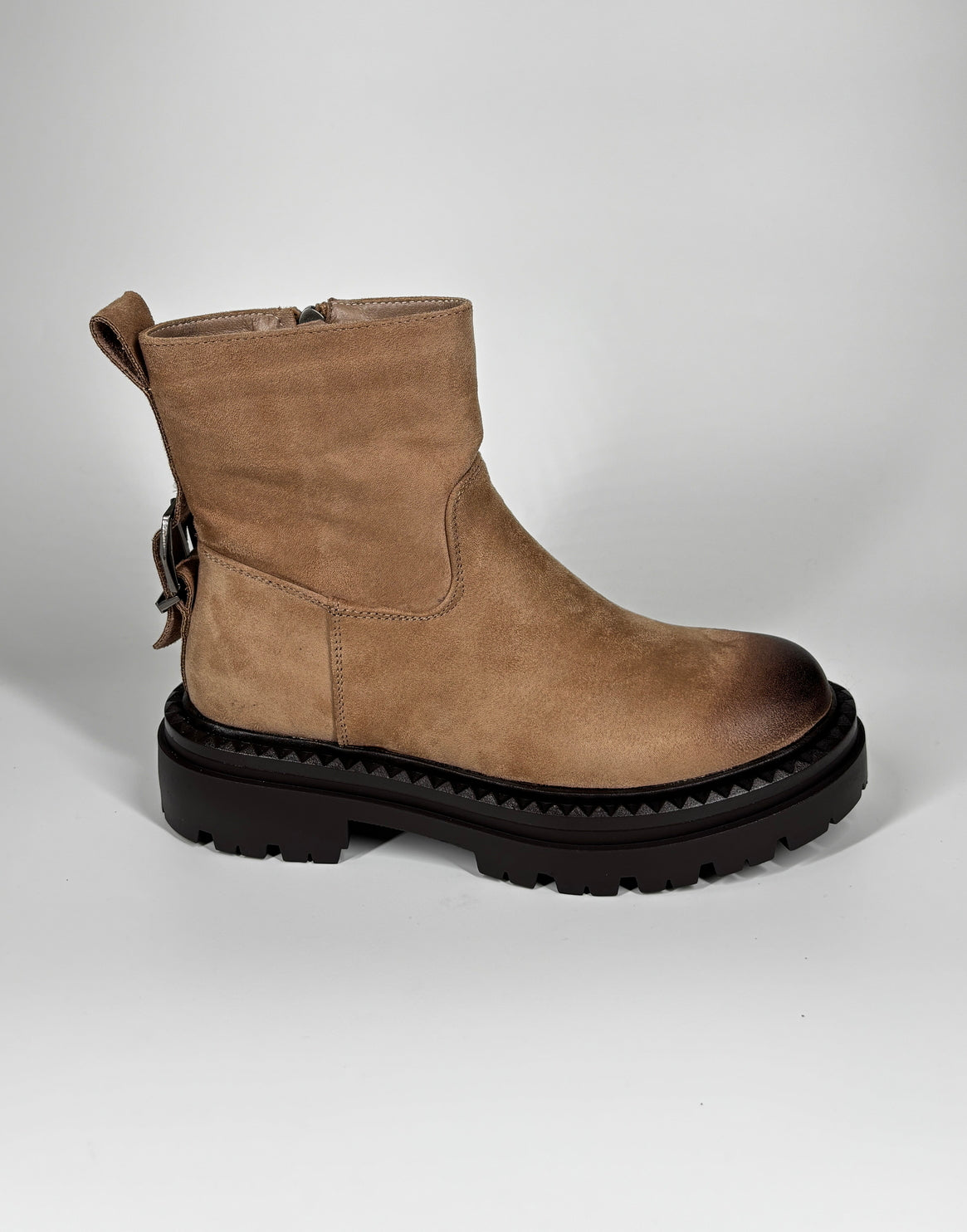 Stivaletto in camoscio - Beige