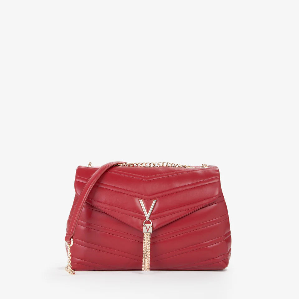 Borsa a Spalla Matelassé "Frisia" - Rosso
