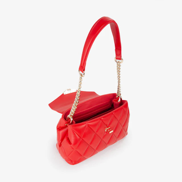 Valentino Bags - Borsa a Spalla Matelassé "Frisia" - Rossa