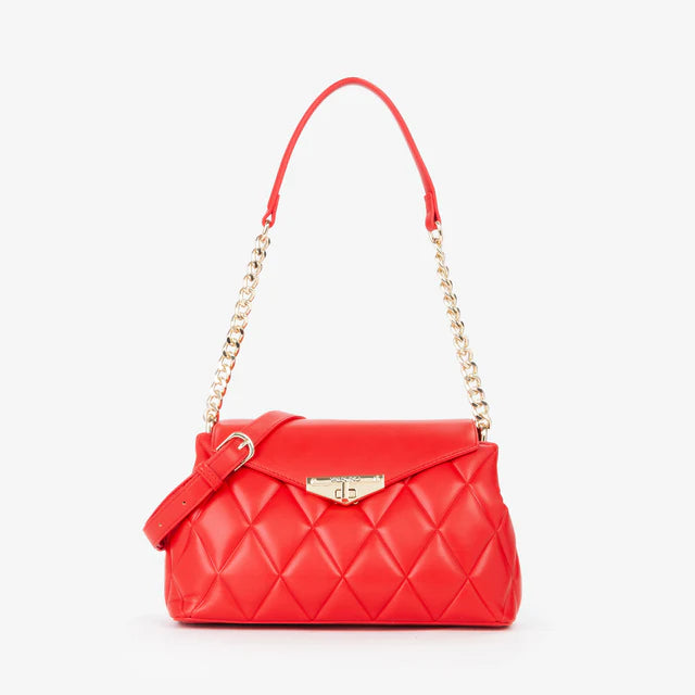 Valentino Bags - Borsa a Spalla Matelassé "Frisia" - Rossa