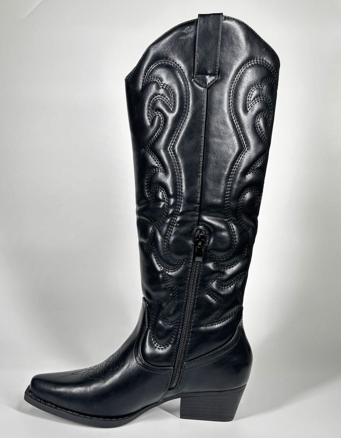 Stivale Alto Western - Nero