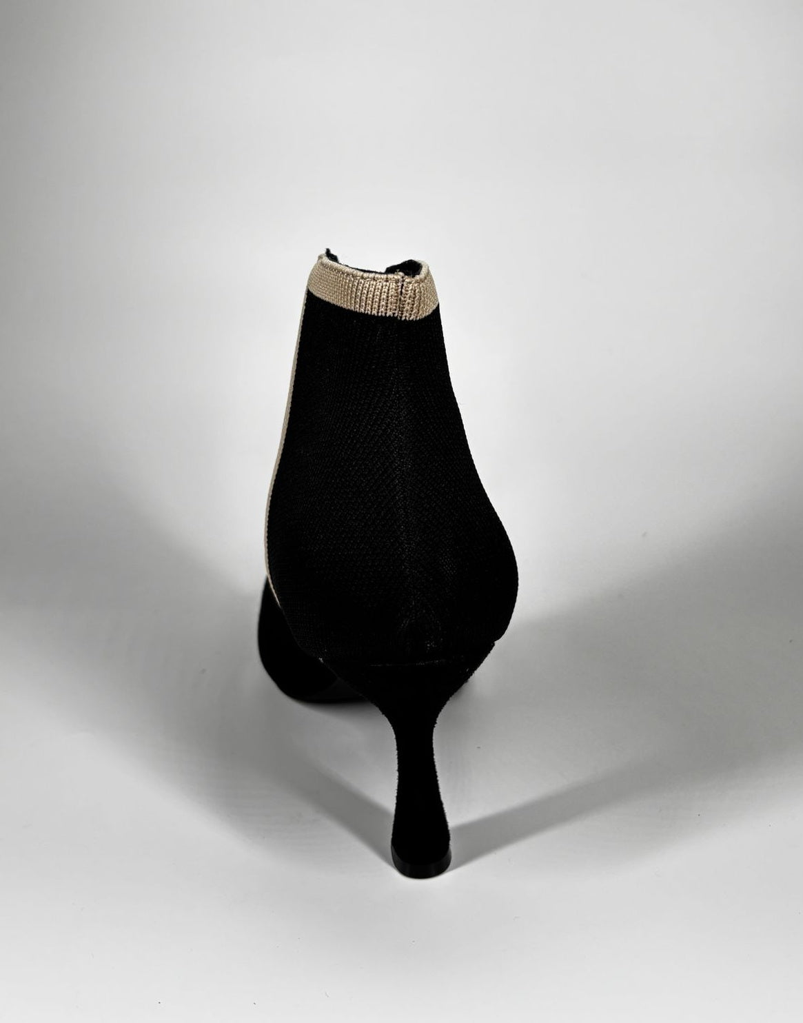 Tronchetto in tessuto elastico - Nero