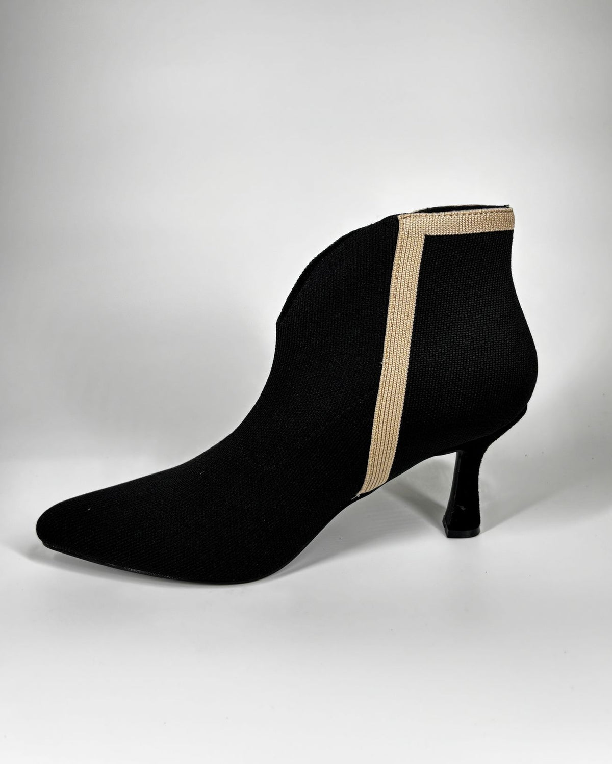 Tronchetto in tessuto elastico - Nero