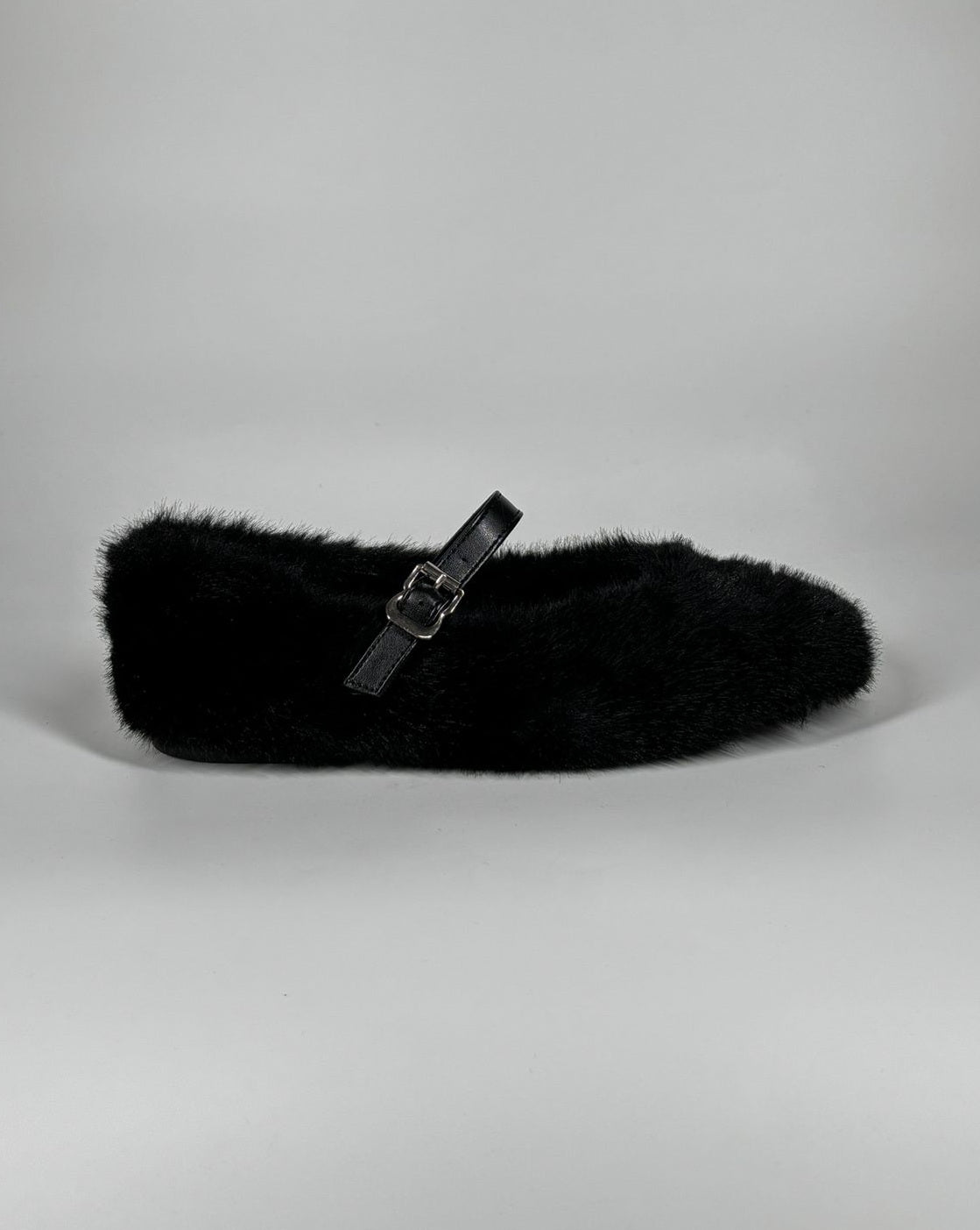 Ballerina di pelliccia - Nero