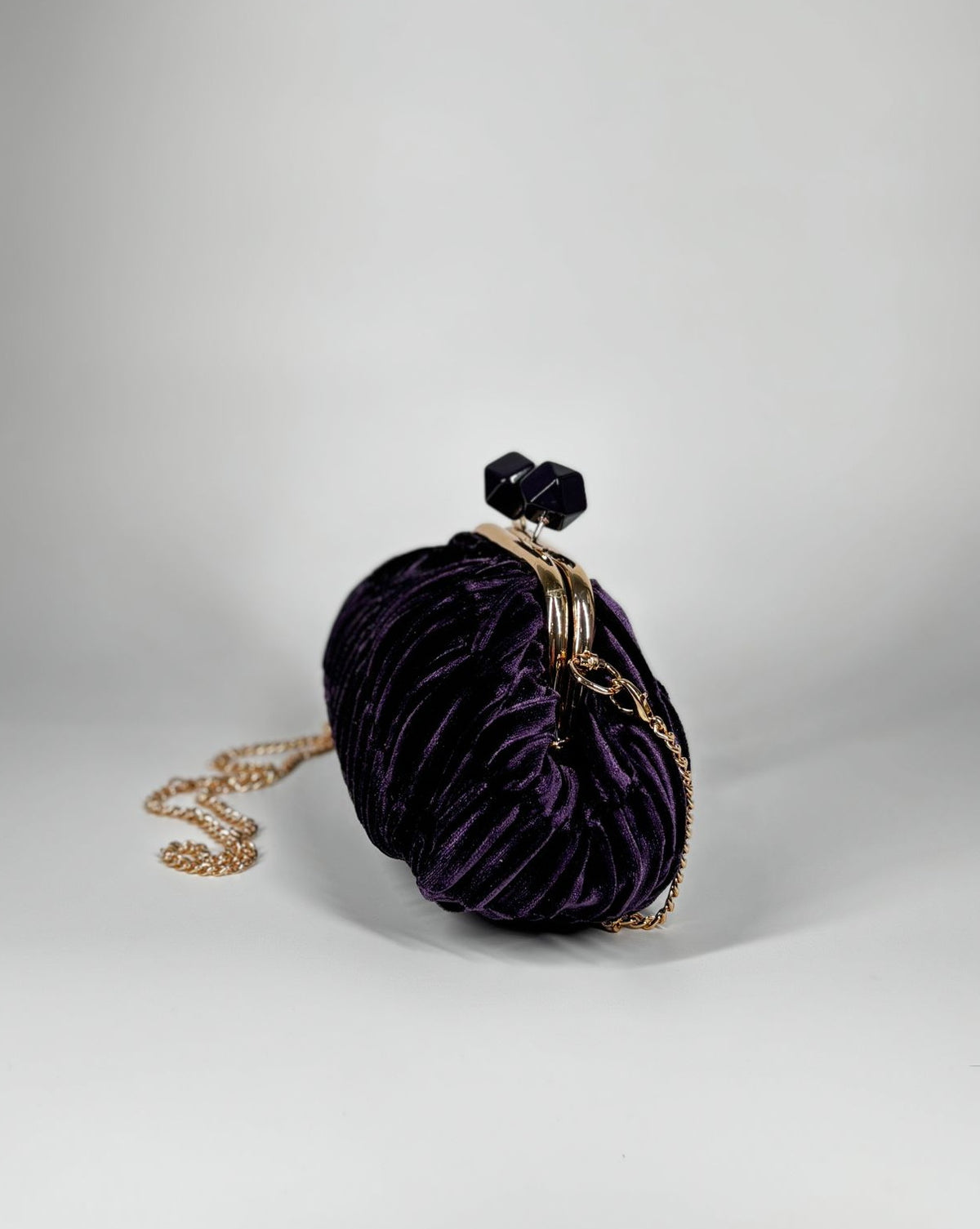 Clutch in velluto - Viola