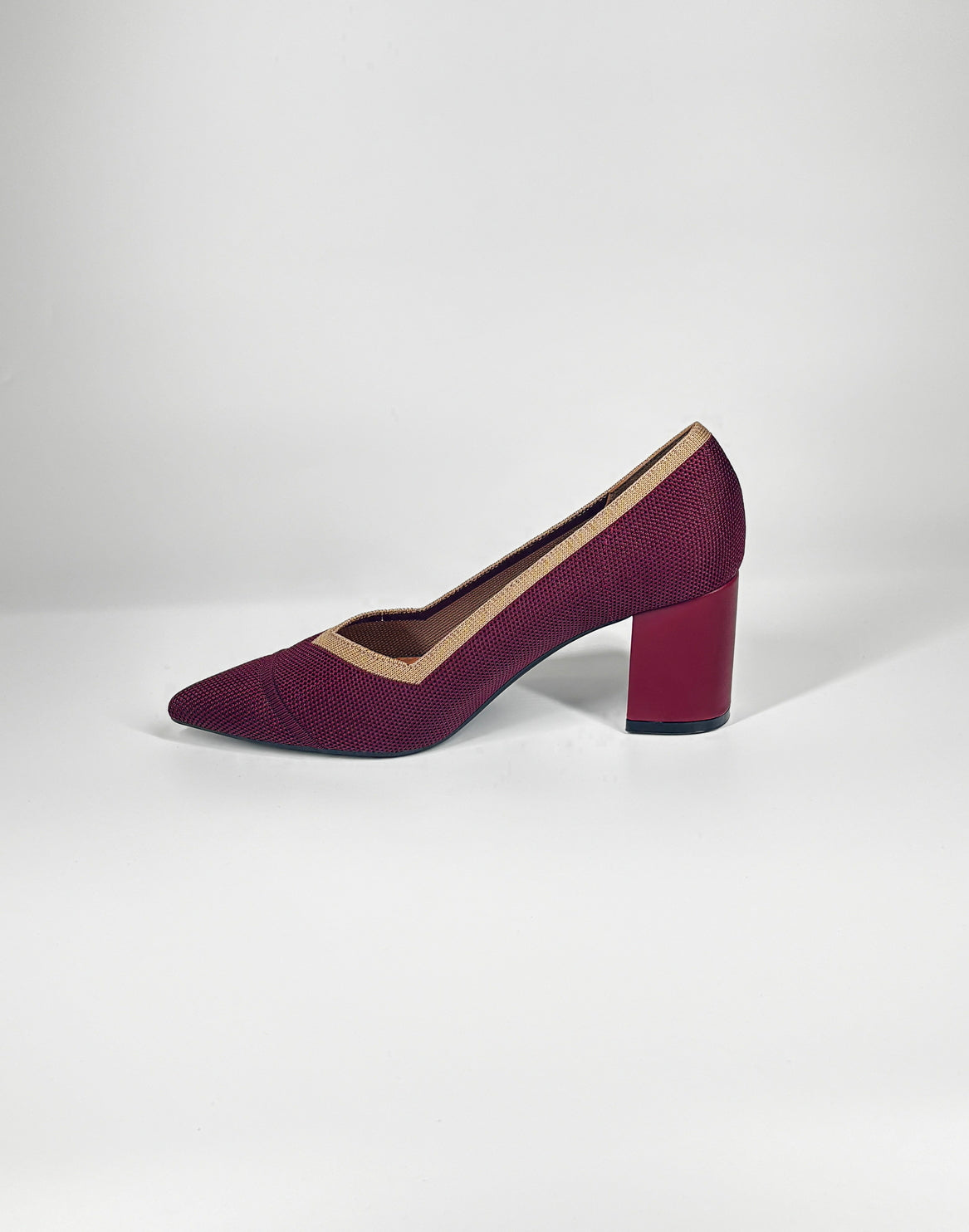 Décolleté a punta con tacco largo - Bordeaux