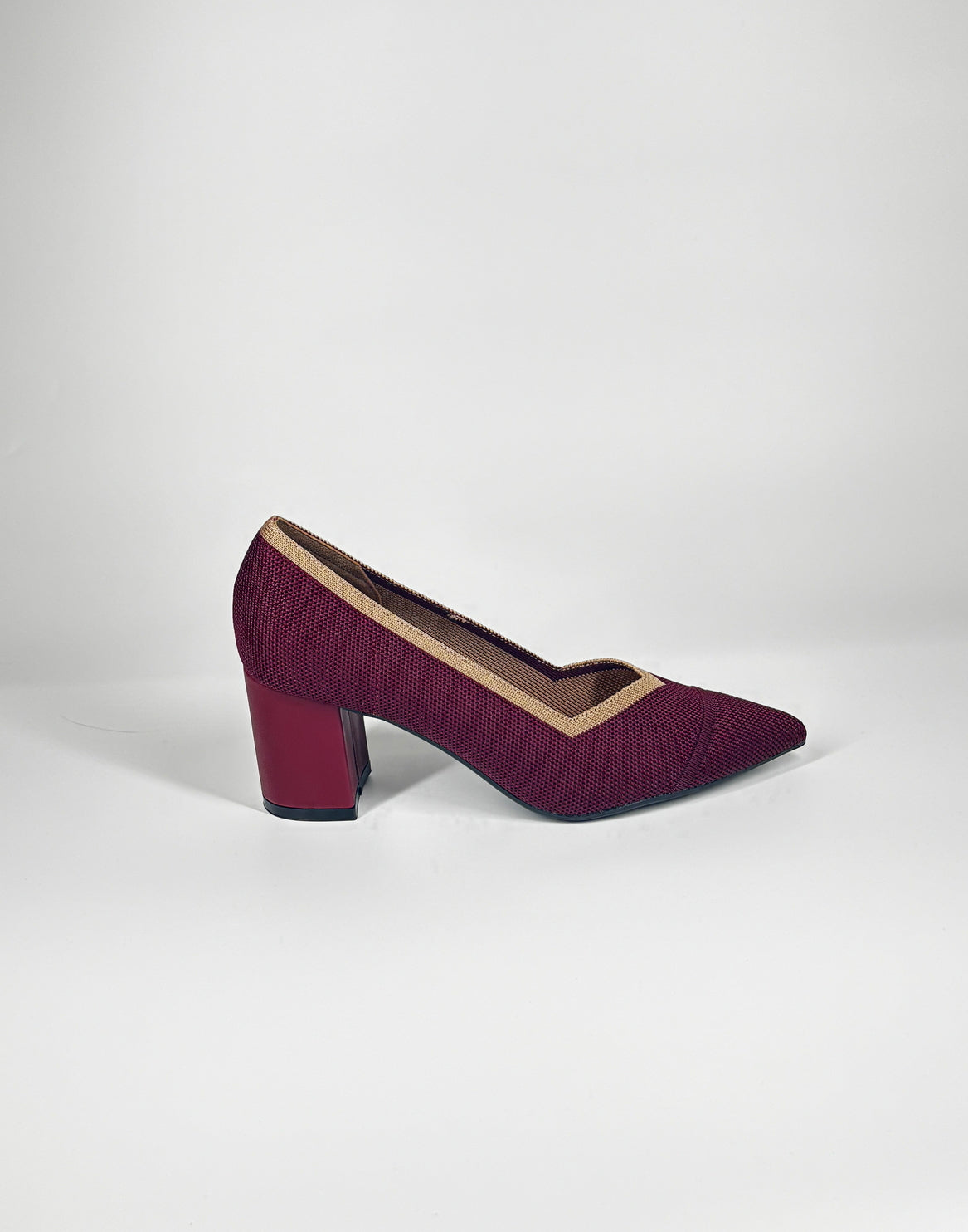Décolleté a punta con tacco largo - Bordeaux