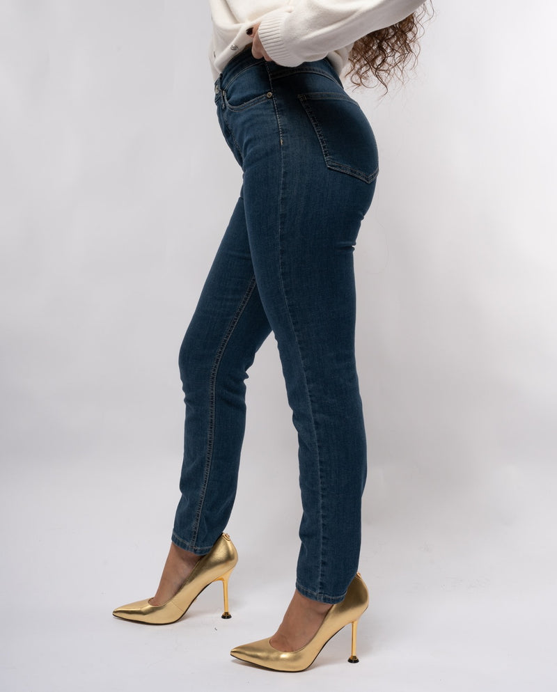 Please Jeans Please da donna elasticizzato straight leg vita media