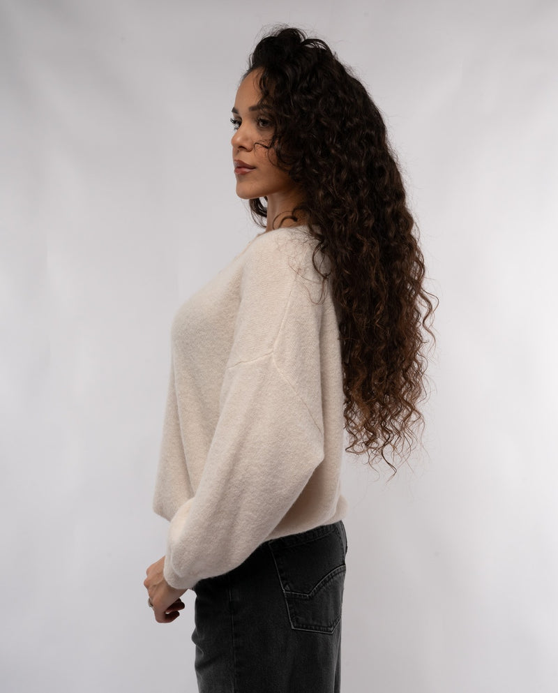 Maglia Asos Maglioni Lunghi Maglione Panna Donna Maglione Bianco