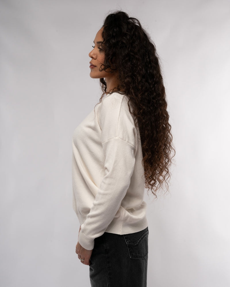 Please Maglione da donna Please in maglia maniche lunghe scollo a