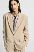 Blazer regular-fit con tasche frontali Please - Beige