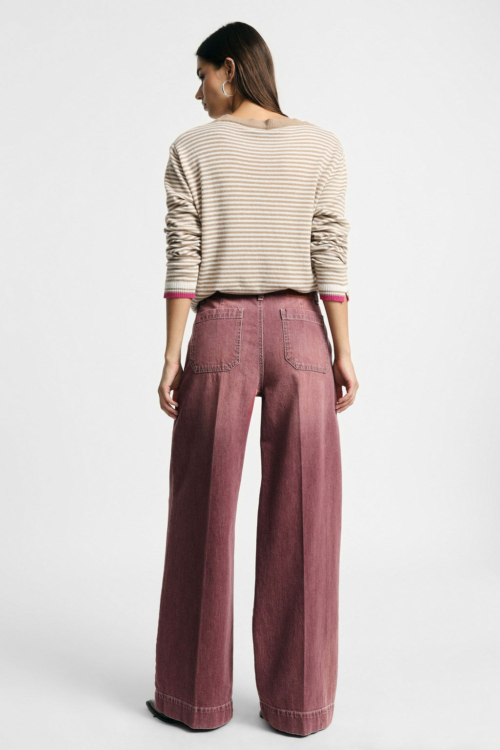 Jeans gamba ampia tasche chino Please - Purple