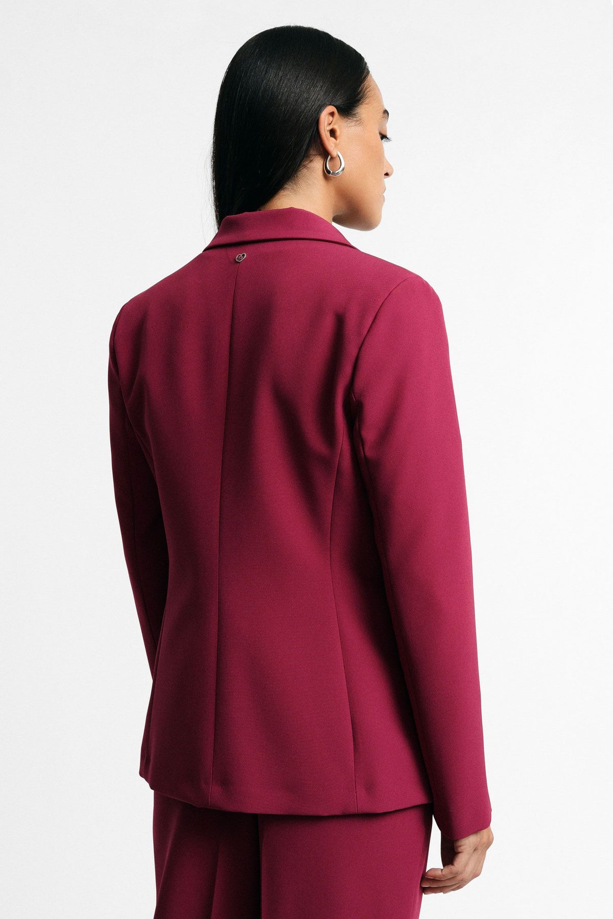 Blazer monopetto con tasche a patta frontali Please - Mosto