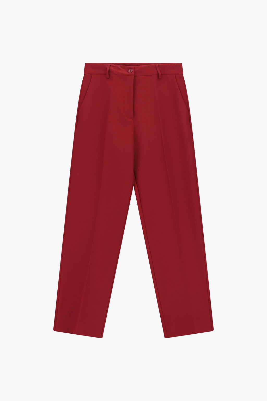 Pantaloni sartoriali vita alta con piega Please - Mosto