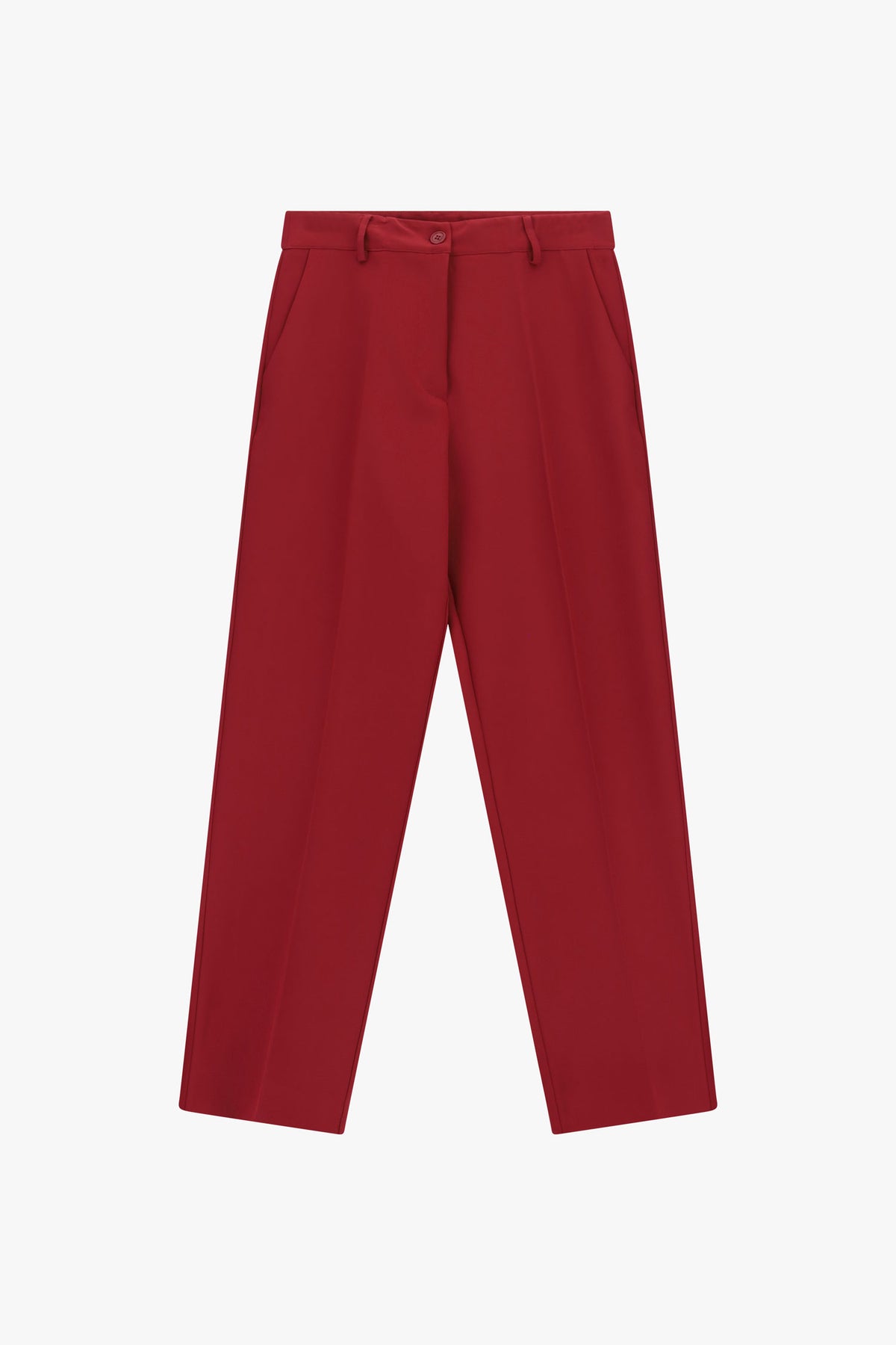 Pantaloni sartoriali vita alta con piega Please - Mosto