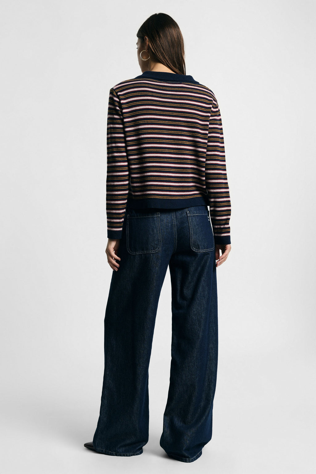 Jeans palazzo gamba dritta Please - Blu Denim