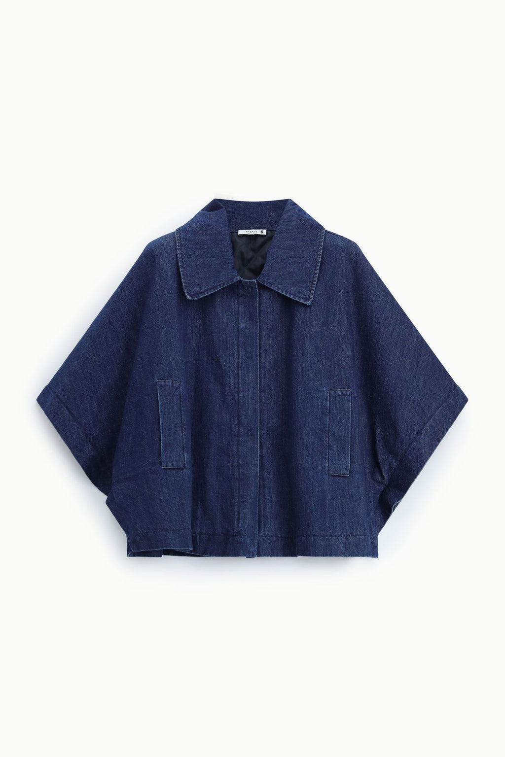 Giacca in denim con maniche ampie e bottoni Please - Blu Denim