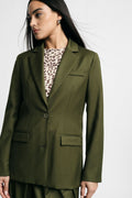 Blazer regular-fit con tasche a pattina Please - oliva