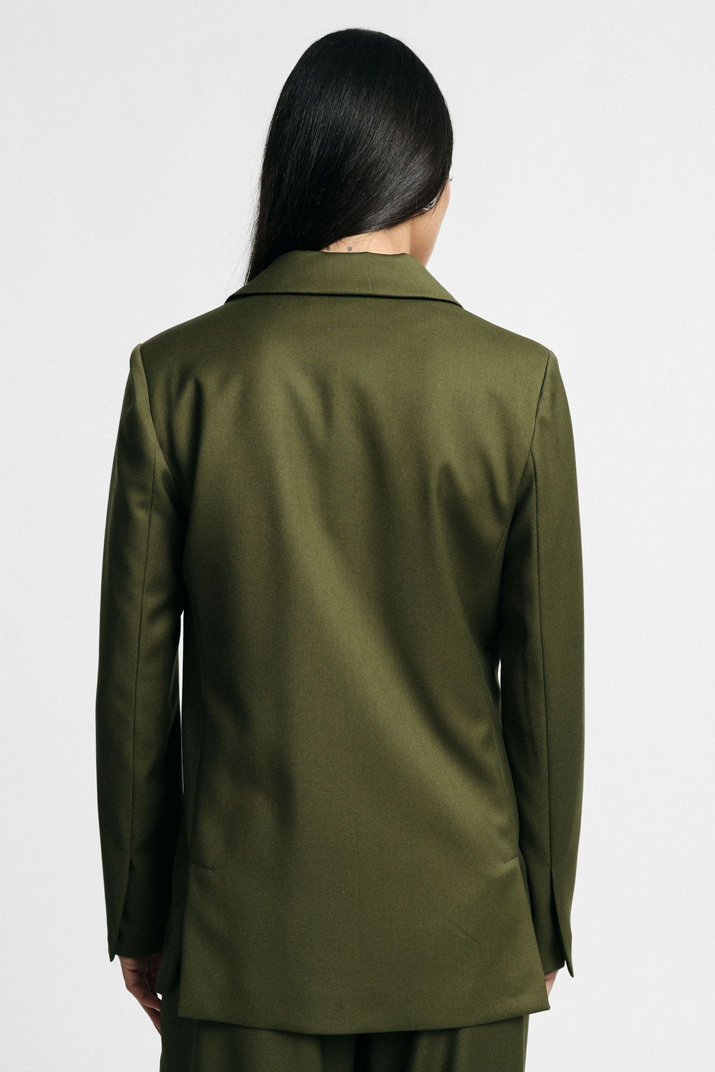 Blazer regular-fit con tasche a pattina Please - oliva