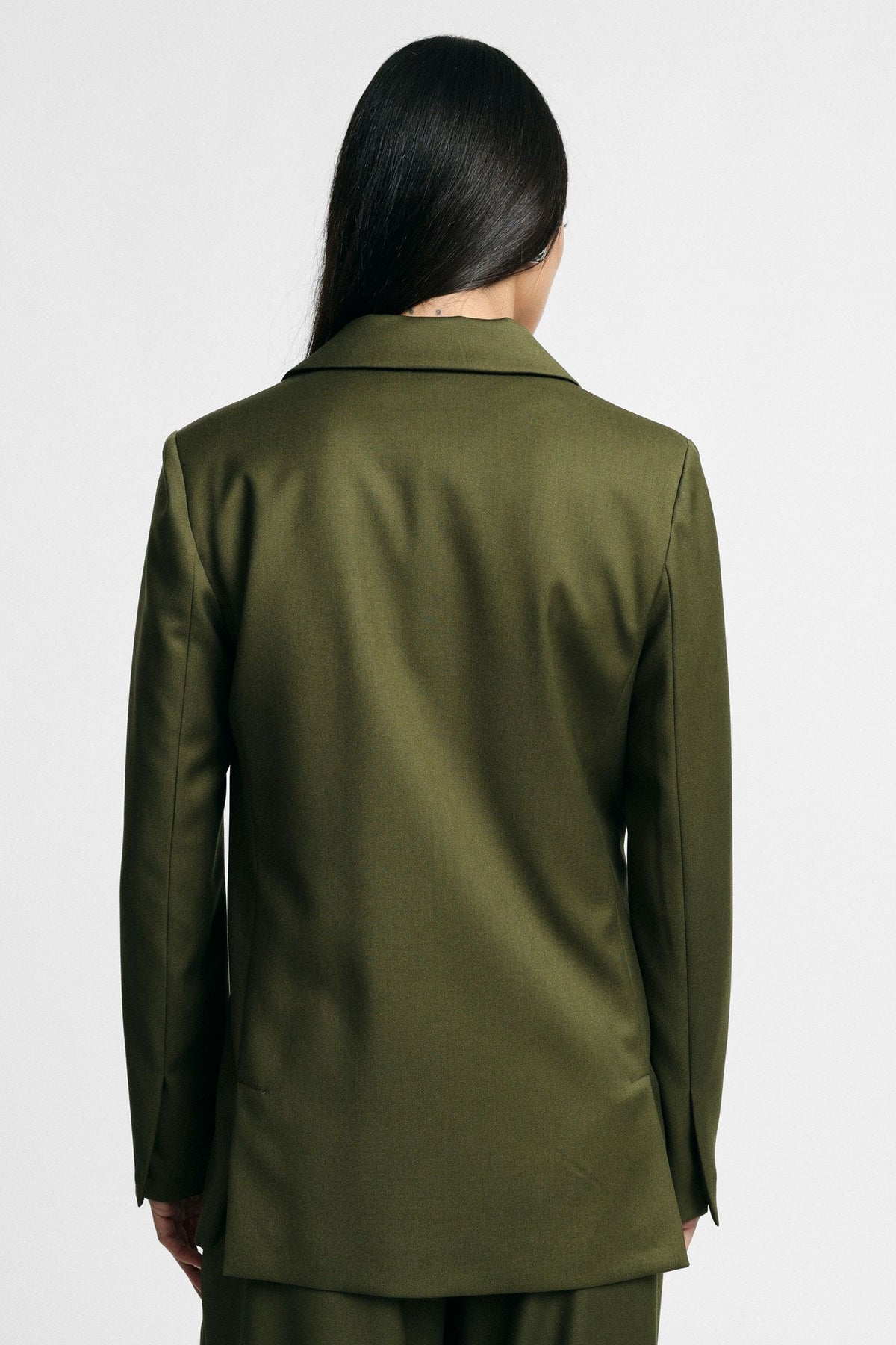 Blazer regular-fit con tasche a pattina Please - oliva