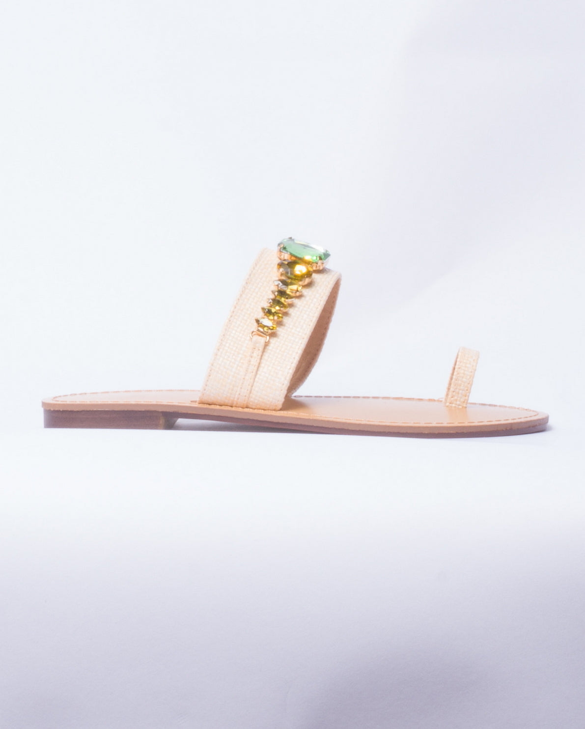 Sandalo con Brillantini - Beige