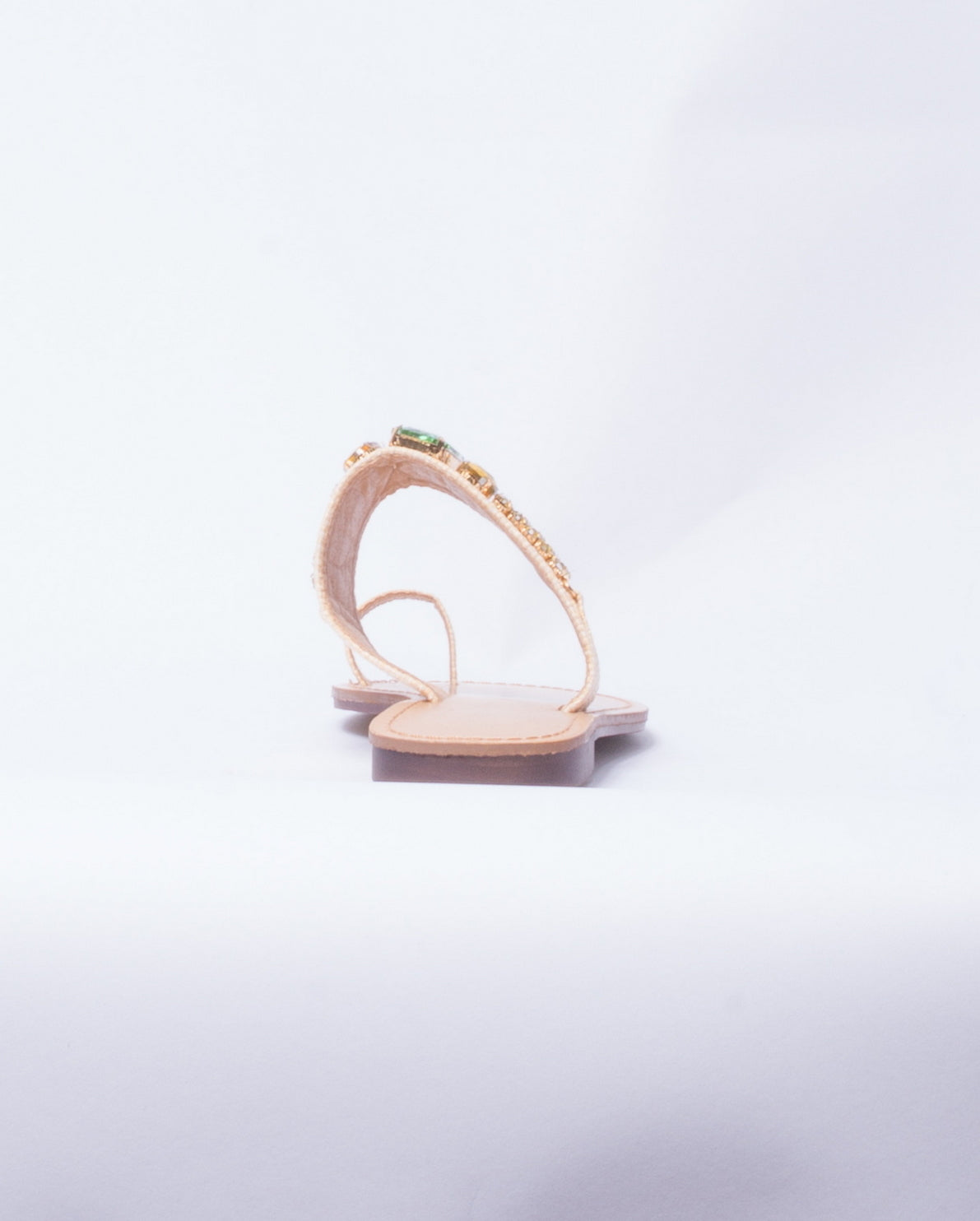 Sandalo con Brillantini - Beige