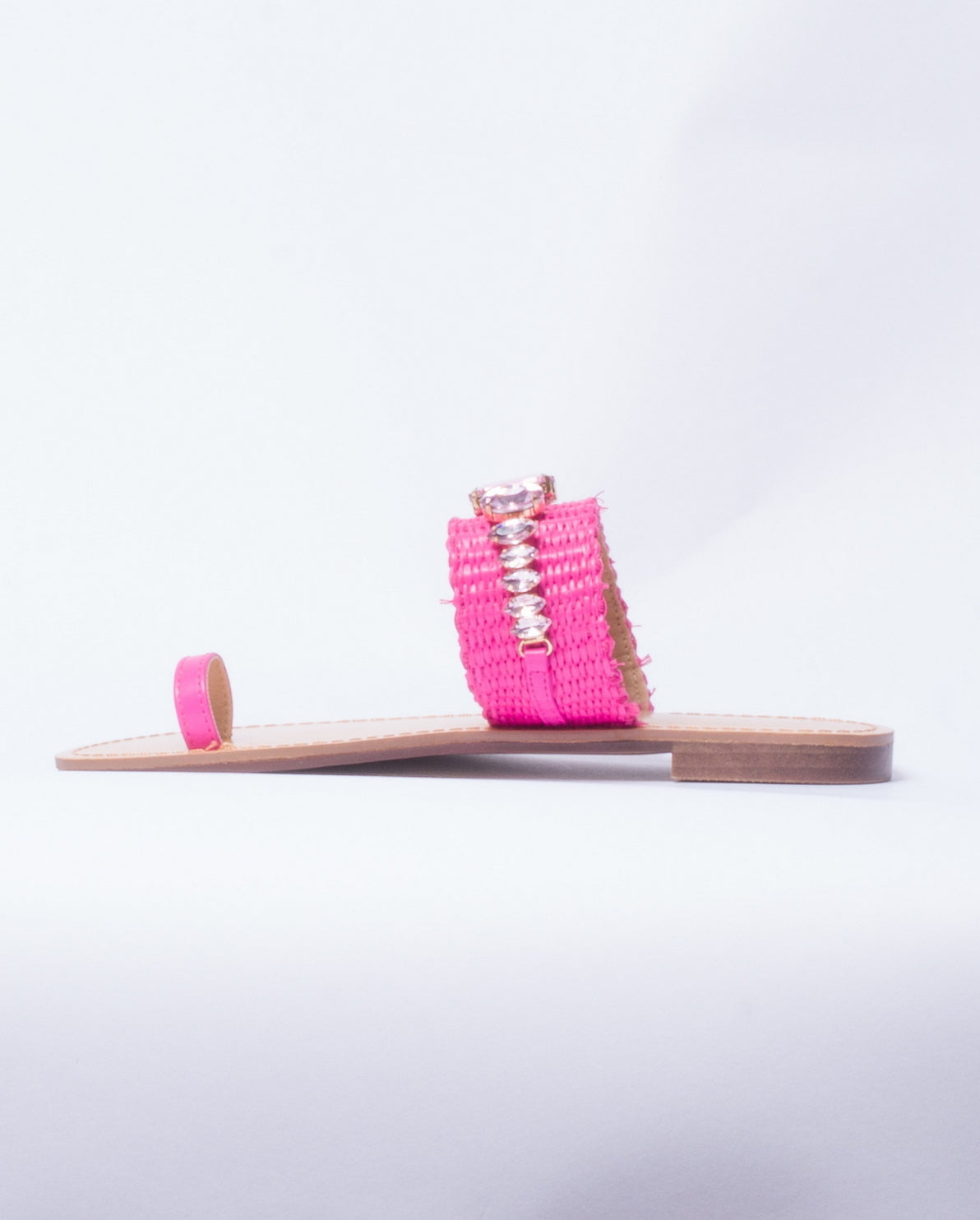 Sandalo con Brillantini - Fucsia