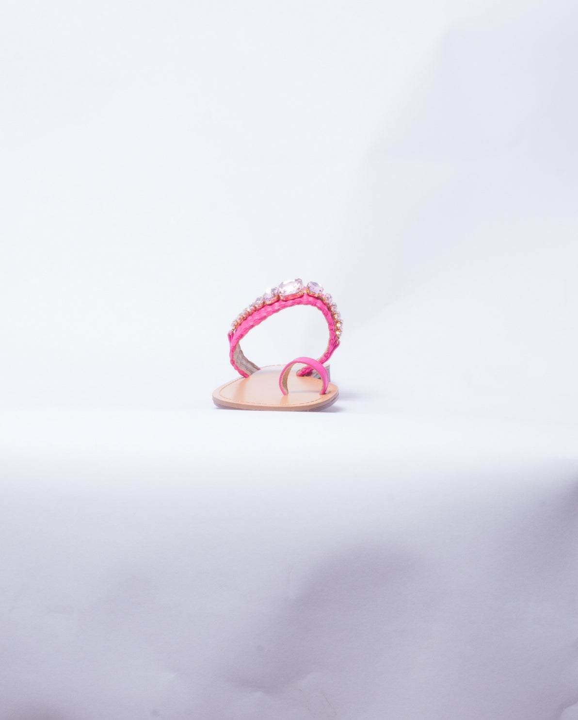 Sandalo con Brillantini - Fucsia