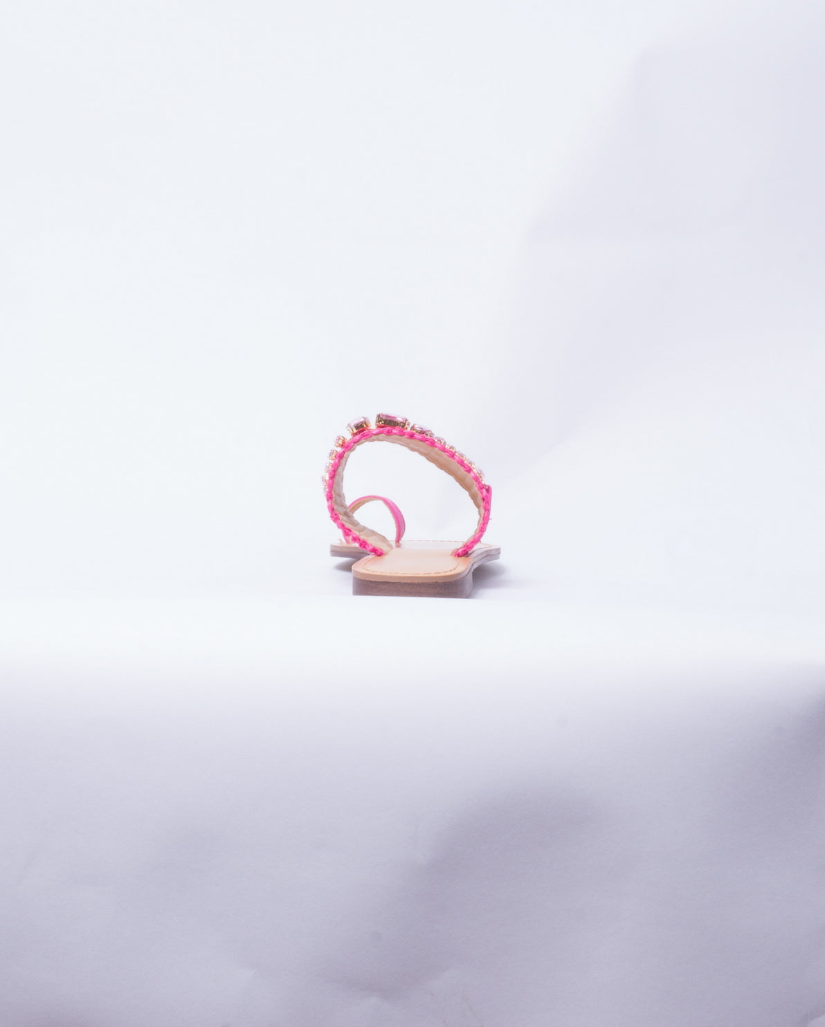 Sandalo con Brillantini - Fucsia