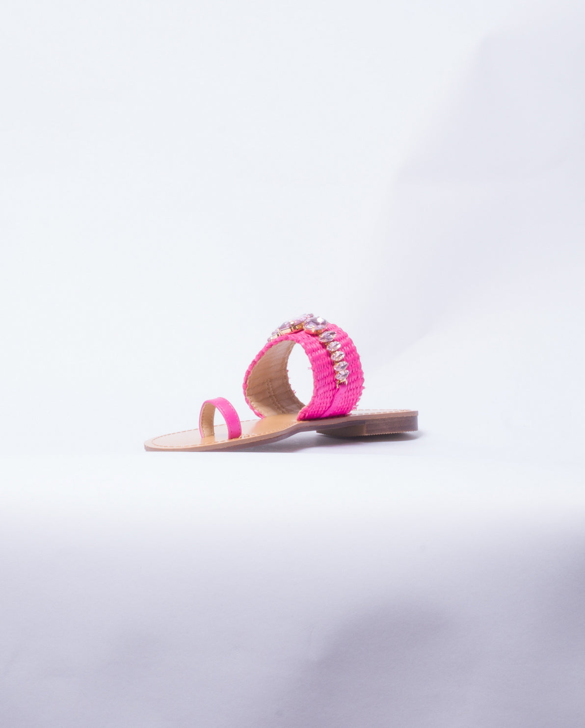 Sandalo con Brillantini - Fucsia