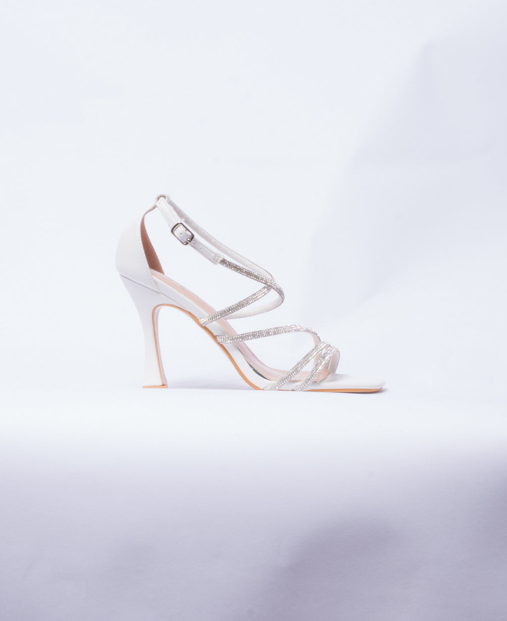 Sandalo con strass - Bianco