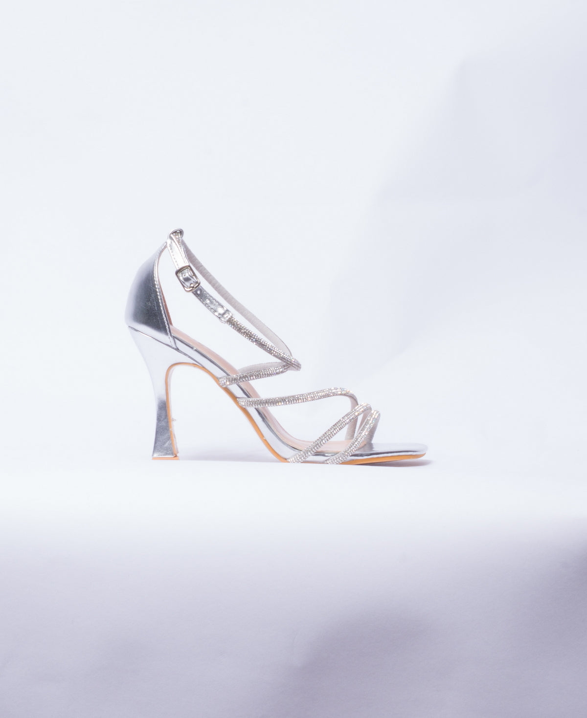 Sandalo con strass - Argento