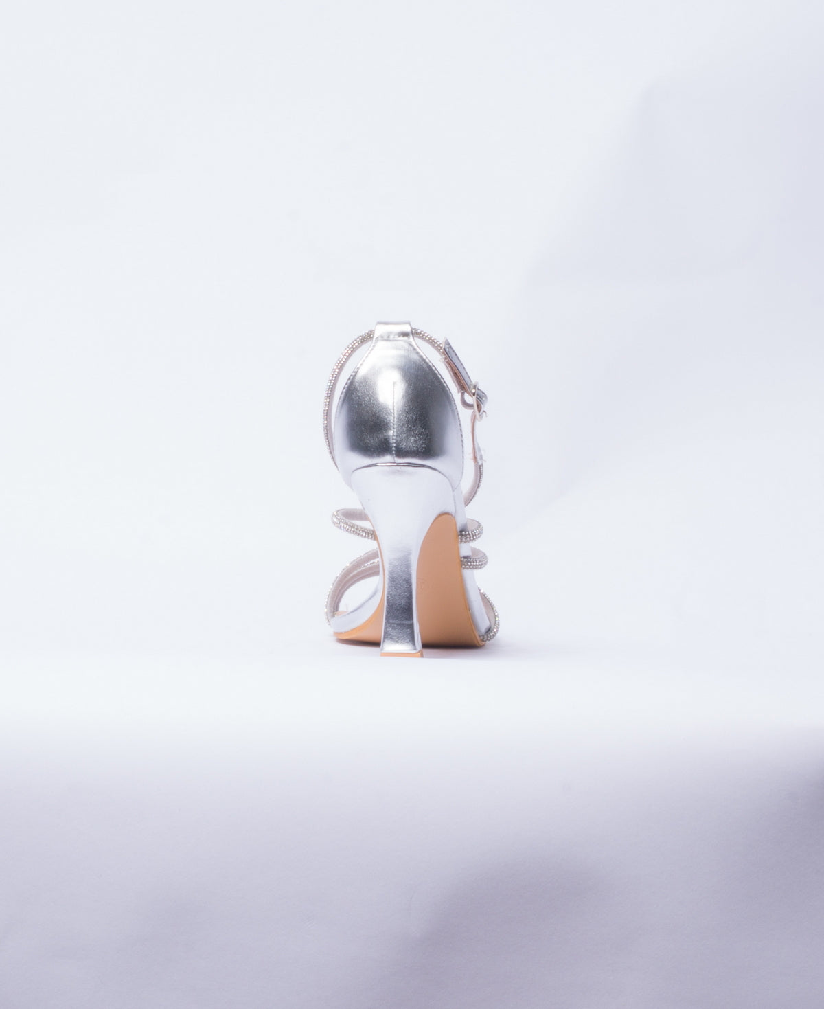 Sandalo con strass - Argento