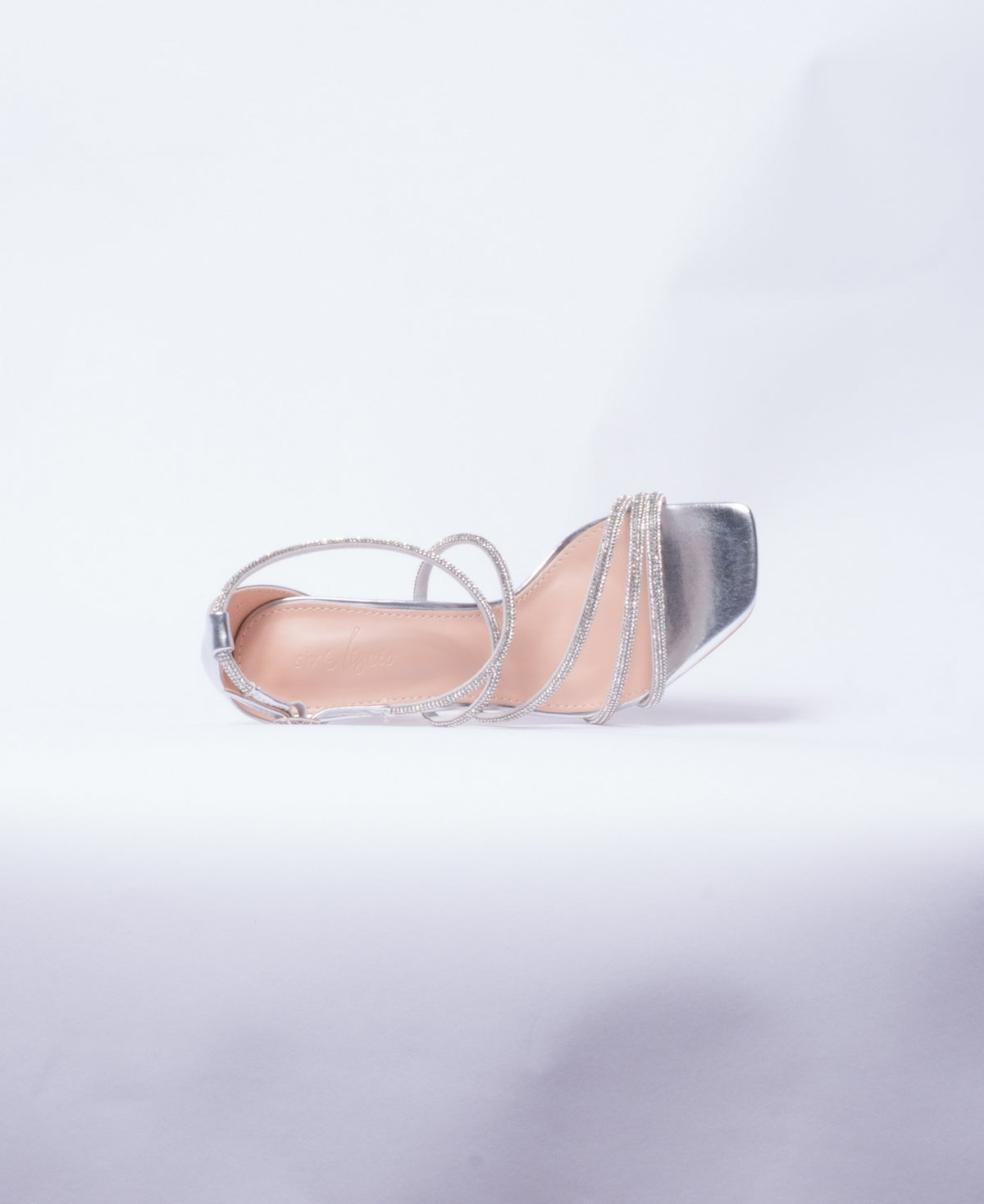 Sandalo con strass - Argento