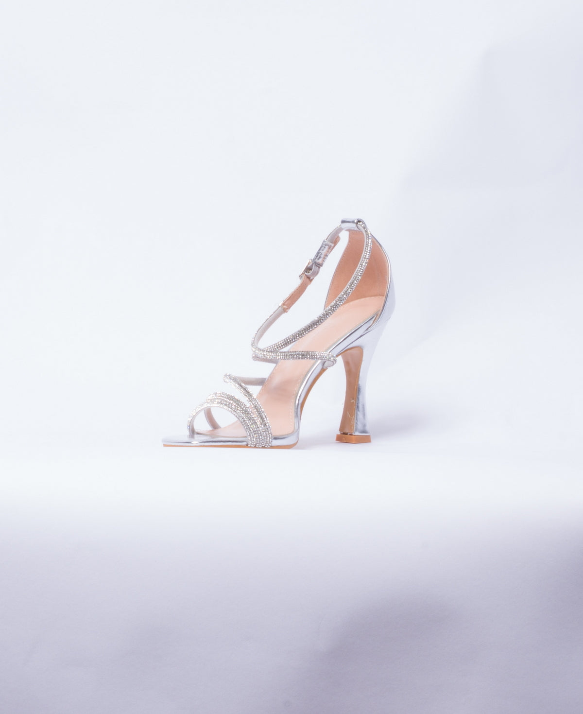 Sandalo con strass - Argento