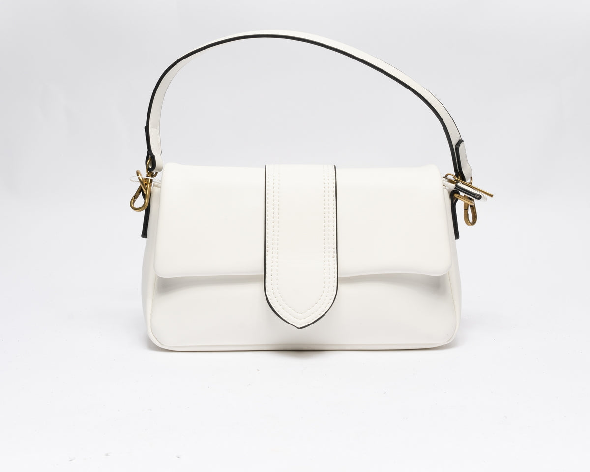 Borsa Melissa con tracolla - Bianca