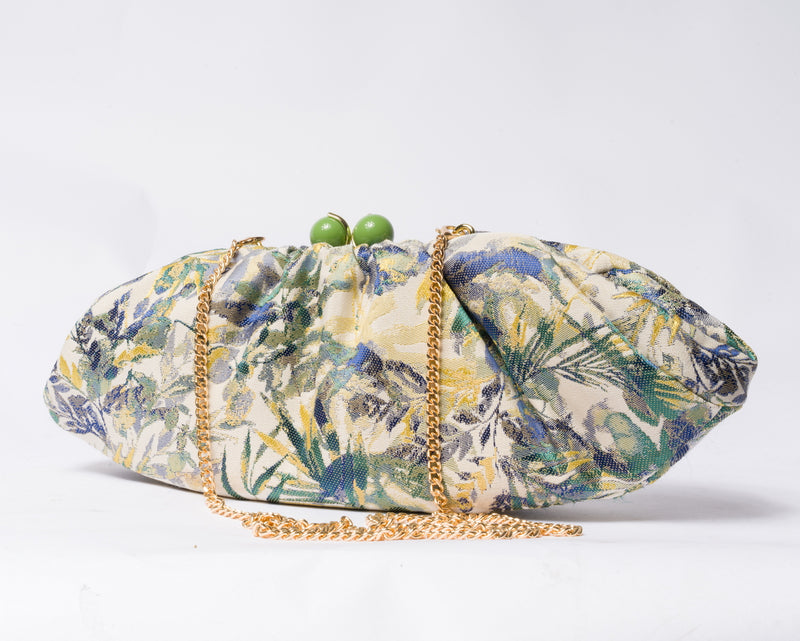 Borsa a fantasia con tracolla - verde