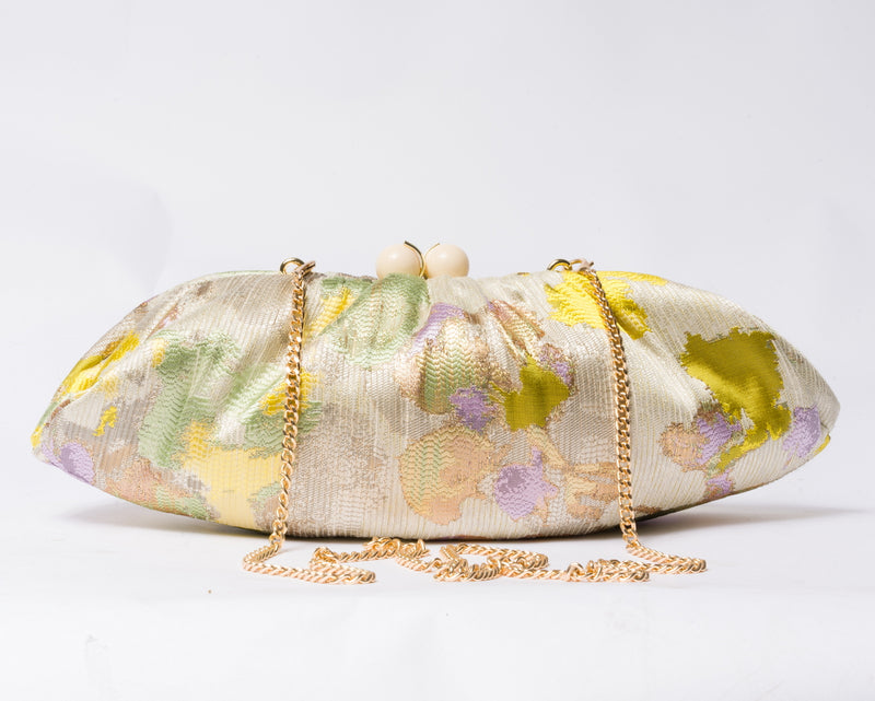 Borsa a fantasia con tracolla - Beige