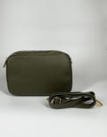 Borsa in vera pelle con doppia scomparto - Verde